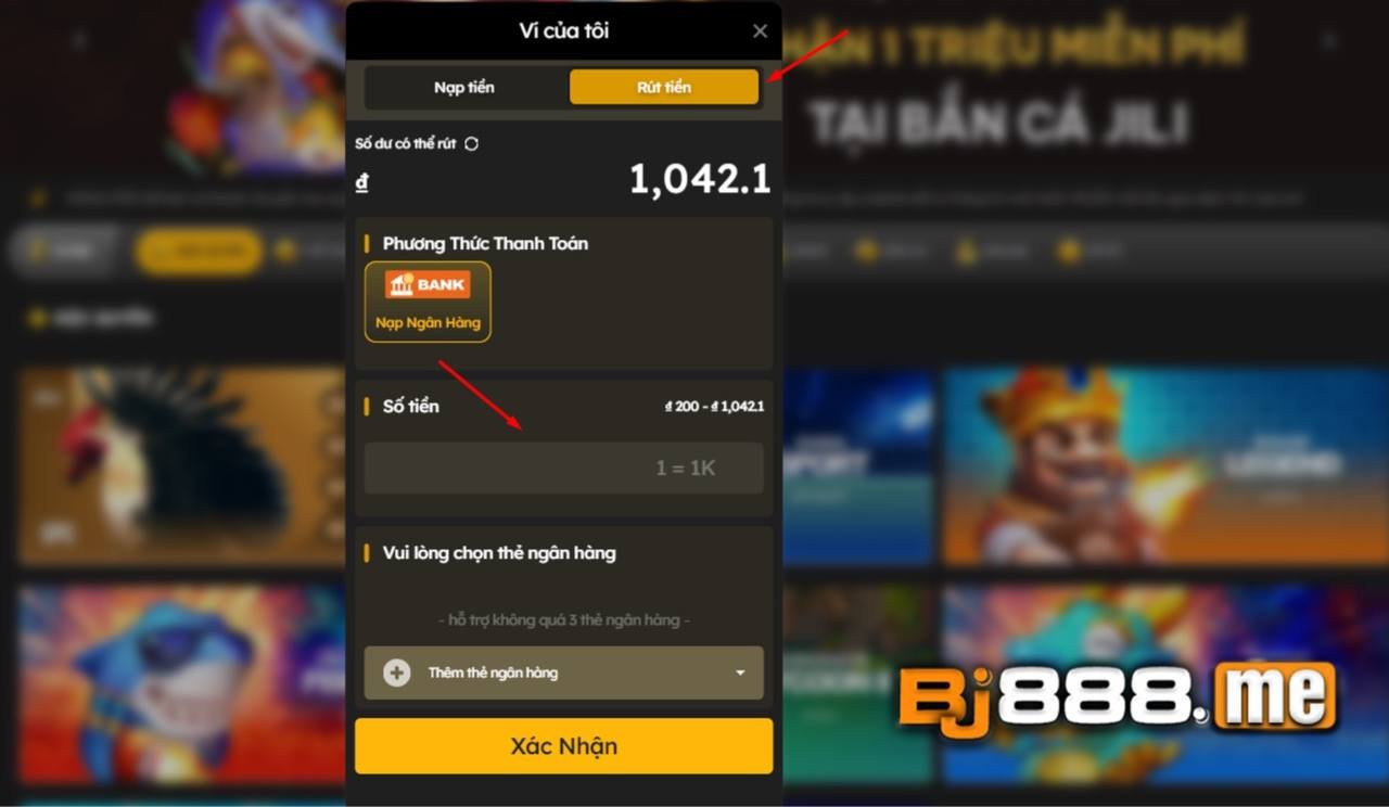 rút tiền bj88